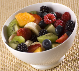 mixed fruits in a bowl close up shoot