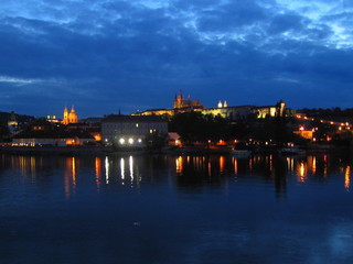 Fototapeta premium Prague de nuit
