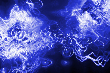 Roses éléctriques bleues