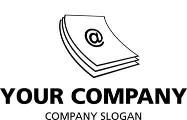 logo mit dokumenten und internet zeichen