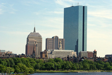 boston skyline skyscrapers