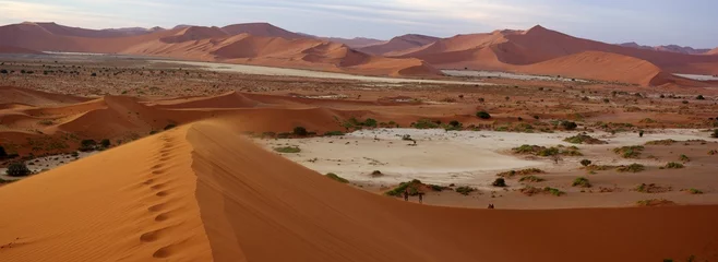 Foto op Plexiglas Du haut de la dune Big Daddy  - Désert du Namib © Sahara Nature
