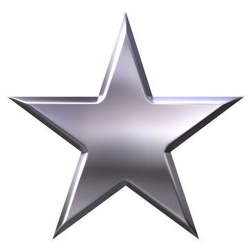 Grafic Metallic Silver Stars