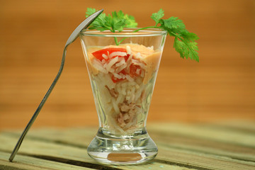 verrine de riz