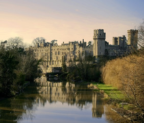 warwick castle warwickshire midlands england uk river avon