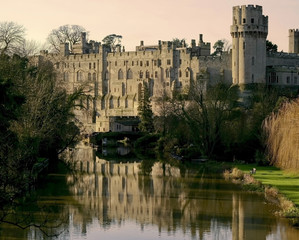 warwick castle warwickshire midlands england uk river avon