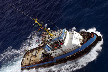 Pilot boat on the Mediterranean
