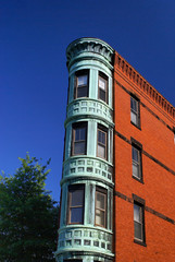 Fototapeta na wymiar colorful apartment building