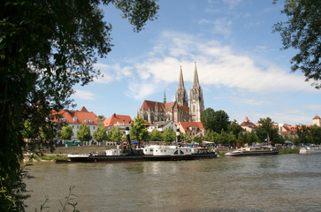 Uferpromenade in Regensburg