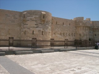 outside qaitbey castle 