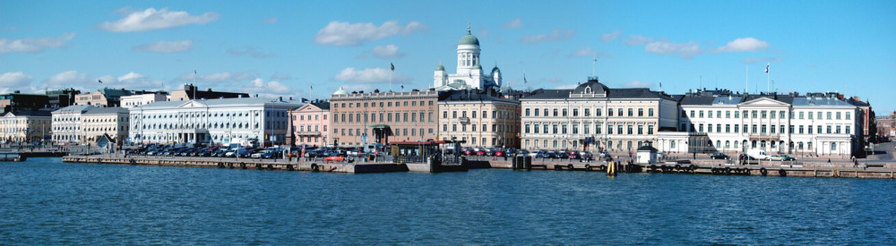 Helsinki harbour panorama