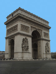 Fototapeta na wymiar Paris Arc de Triomphe