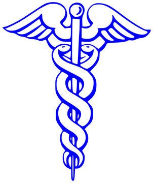 caducee bleu