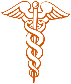 caducee orange