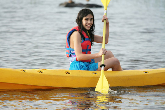 Canoeing On The Lake