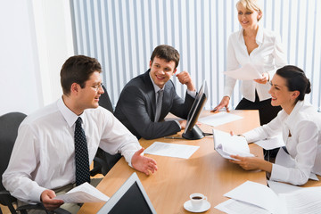 Meeting of colleagues