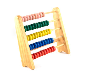 colourfull counting frame to learn to count
