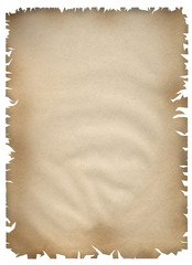 Fototapeta premium old paper on white