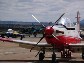 Planes in the airport