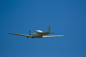 Fototapeta na wymiar Small airplane at the airshow
