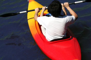 we are canoeing