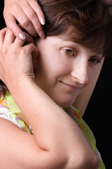 Naklejka premium fine-art portrait of the young beautiful woman