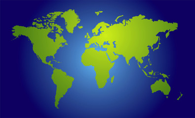 Fototapeta na wymiar world map view