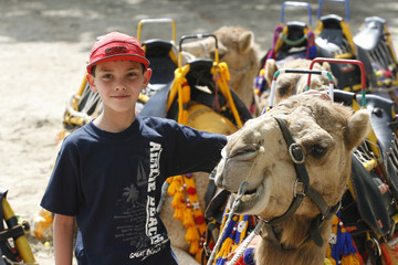 boy with camel