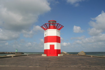 Two lighthouses on the harbour heads