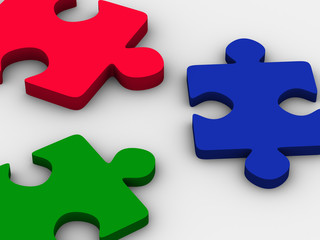 Fototapeta premium puzzle.