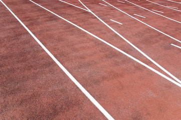 Fototapeta premium Running track ina stadum