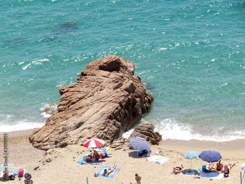 Plage Et Rochers De Cannes La Bocca Stock Photo And Royalty