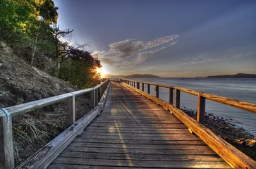 Deurstickers Whitehaven Beach, Whitsundays Eiland, Australië tropisch eiland