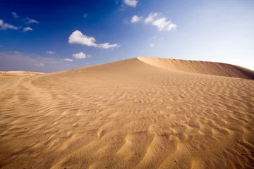 Tissu par mètre Sécheresse düne und wolken, wüste El Jable, fuerteventura
