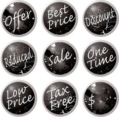 shop buttons black