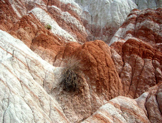 Textures of sand rock formation