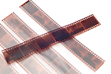 series object on white - photographic negative