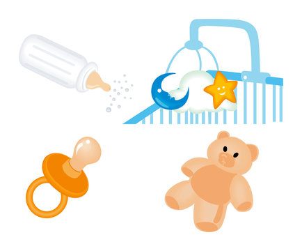 Baby Icons with Clipping Paths