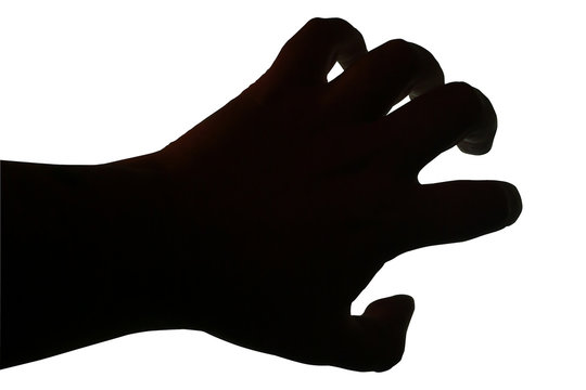 terrorific black isolated hand