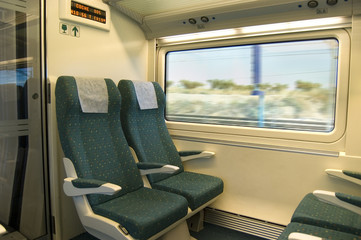 Wagon interior. Seats