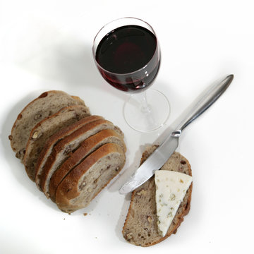 Pain, vin et fromage