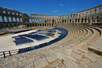 Spectator row at Pula Amphitheater