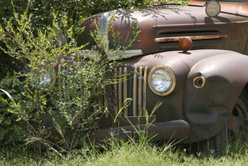 Old Rusty American Pickup Truck
