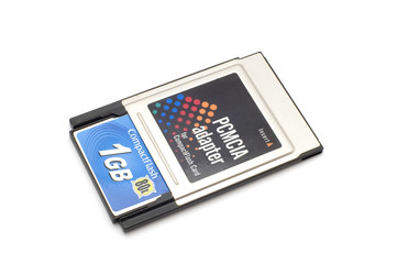 series object on white - adapter Compact Flash