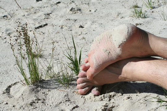 men resting