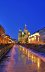 Fototapeta premium temple savior-on-the-blood in saint-petersburg