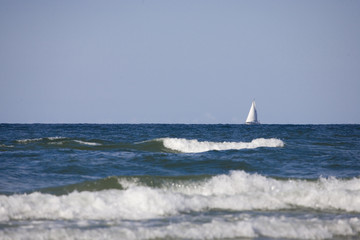 sea summer blue landscape from Baltic Sea Poland