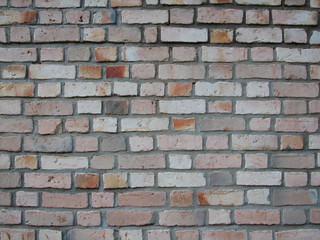 mur de briques cimentées