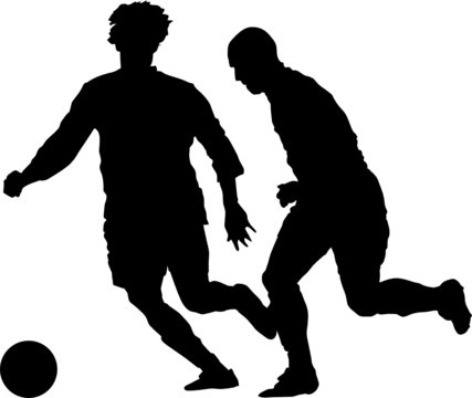 Sport silhouette - Soccer players