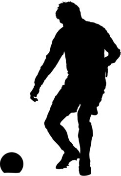Sport silhouette - Soccer player